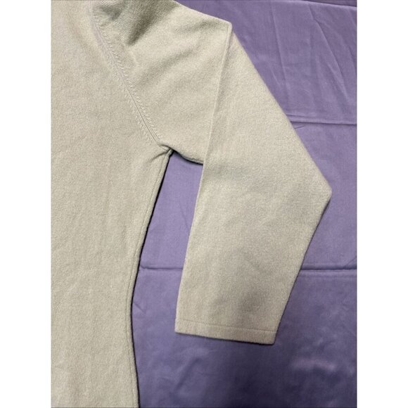 nordsrtom encore off the shoulder sweater size 2x heathered lime 100% cashmere - Picture 15 of 16